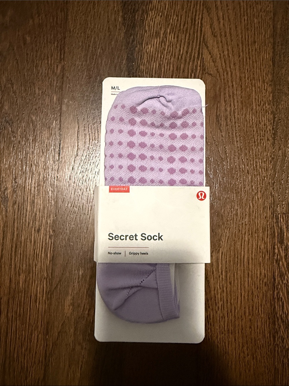 lululemon Secret Sock - Lavender Dot No-Show